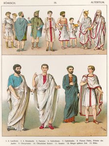 Vestimenta romana, de 